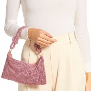 Cult Gaia Hera Nano Rhinestone Shoulder Bag $428